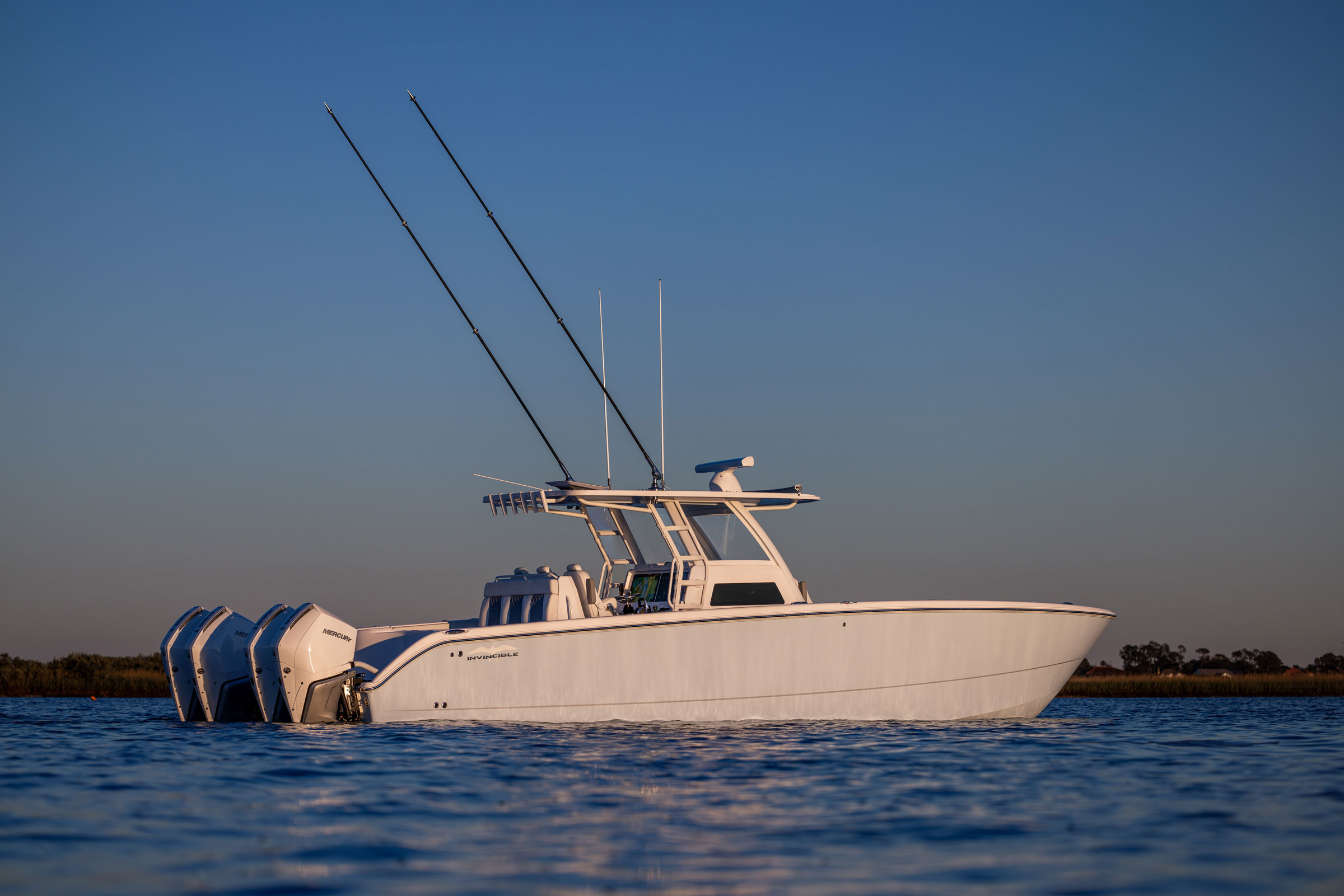 Invincible 38' Catamaran side profile
