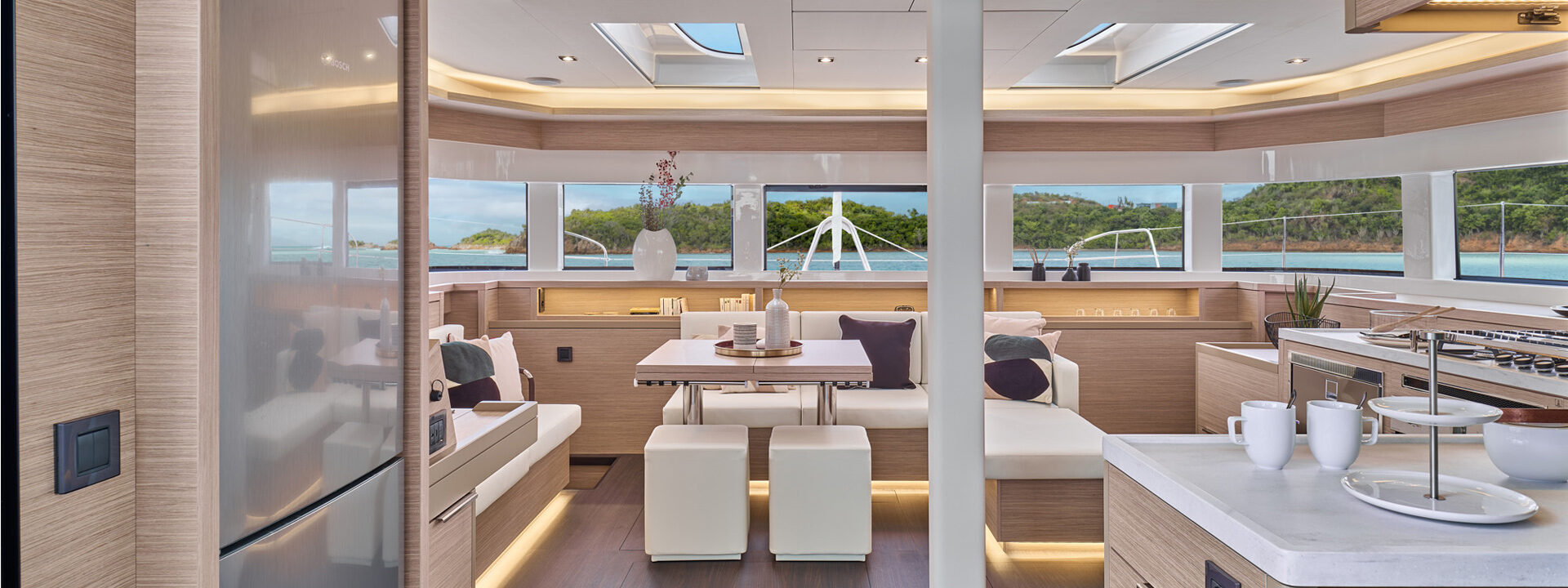 Lagoon 55 luxury interior Lagoon 55 luxury interior