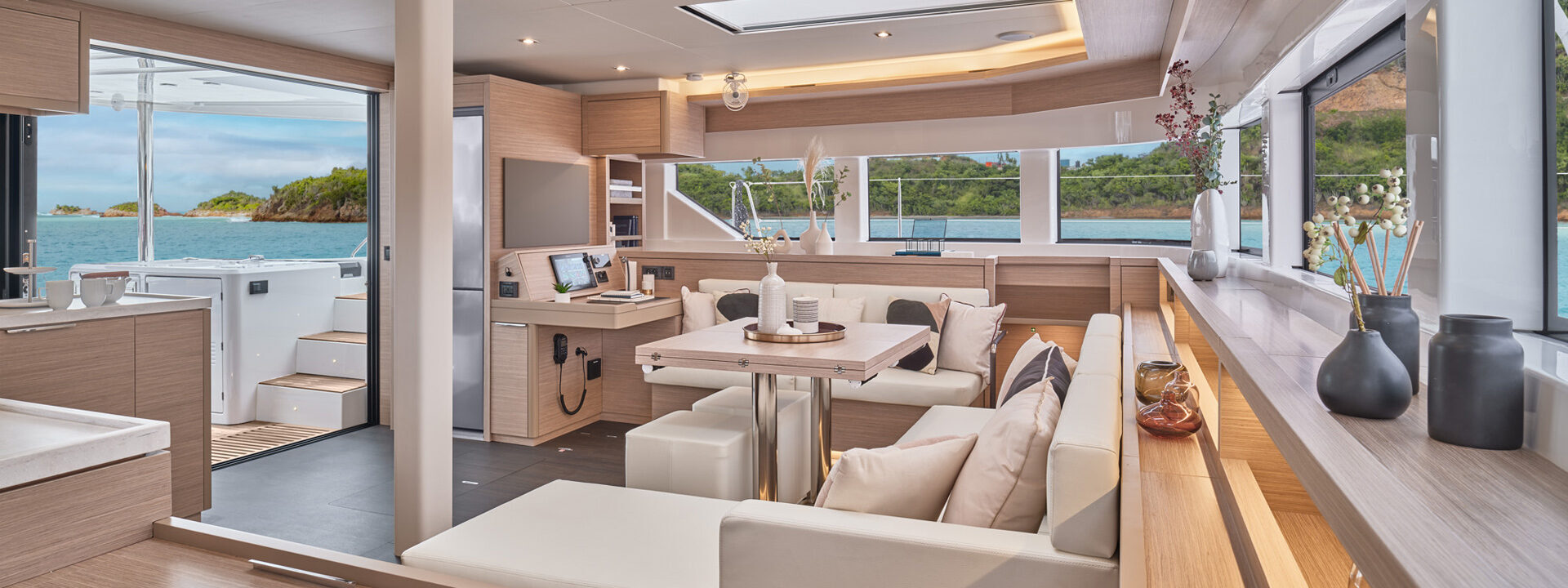 Lagoon 55 interior view Lagoon 55 interior view