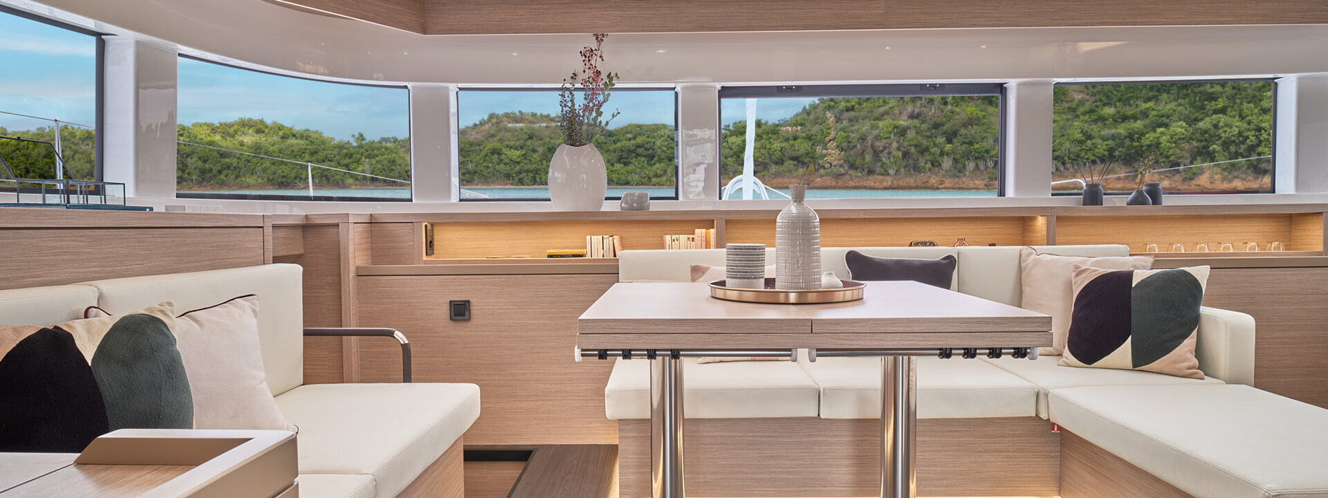 Lagoon 55 dining area Lagoon 55 dining area