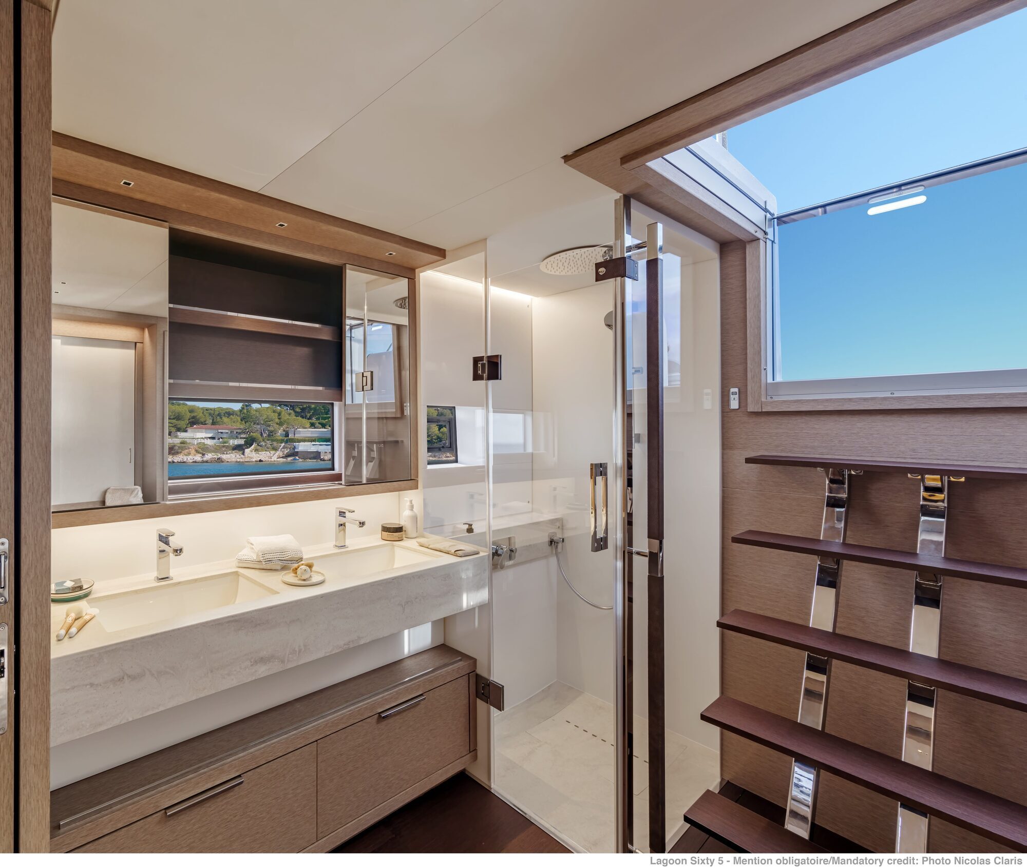 ensuite bathroom with double sink and walk-in shower ensuite bathroom with double sink and walk-in shower