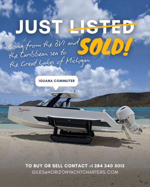 Celebrating with the new owner of the Iguana Commuter on our brokerage listings 🎊

The high-tech, amphibious luxury tender built by @iguana.yachts will be leaving the tropical islands of the Caribbean when the owner moves her from the BVI to the Great Lakes of Michigan 🚤

Fielding queries from boating enthusiasts from all over the world, Giles Starkey successfully closed the deal and handed the boat over to be enjoyed in the USA.

Interested in more used yachts for sale? 🔗visit link in bio for full listing.

To buy or list a pre-owned yacht, contact @bvibroker 
📧 giles@horizonyachtcharters.com
☎️ +1 844 494 8787
📲 +1 (284) 340-5013

#iguancommuter #iguanayachts #brokerageboats #usedboatsforsale #horizonyachtsales
