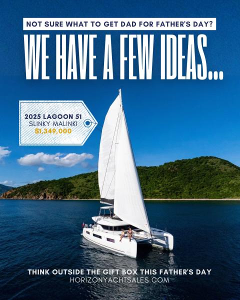 When you’re looking for the best gift ever for Dad … 🎁

And you land on an idea that’s the best gift ever for everyone to enjoy for years to come ⛵️

Dad doesn’t sail? Add a sailing certification course and discover endless horizons for ever 🌅

Yacht listings, info on tax free yacht ownership, and charter management in link in bio 🔗

#buydadaboat #giftideasfordad #brokerageyachts #usedboats #horizonyachtsales