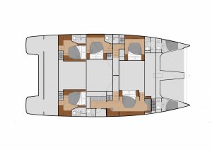 Fountaine Pajot Power 67 Layout